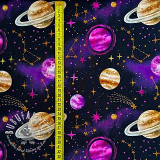 Felpa Planets and rockets design C digital print