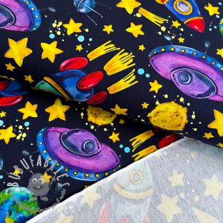Felpa Planets and rockets design B digital print