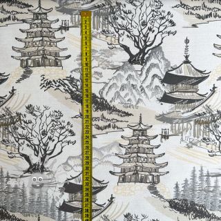 Tessuto decorativo Haru beige digital print