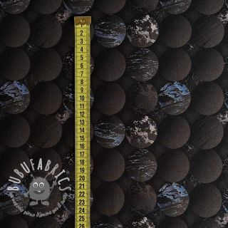 Jersey Boucle brown digital print