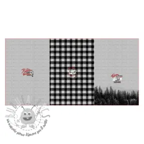 Felpa Redwood black PANEL digital print
