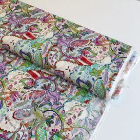 Viscosa RAYON POPLIN Fantasy floral design H digital print