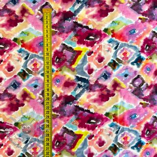 Viscosa RAYON POPLIN Colorful Patterns design D digital print