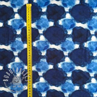 Jersey VISCOSE LYCRA HEAVY Indigo design B digital print
