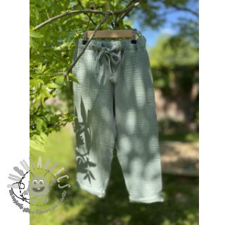 Mussola/Doppia garza green ORGANIC