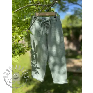 Mussola/Doppia garza green ORGANIC