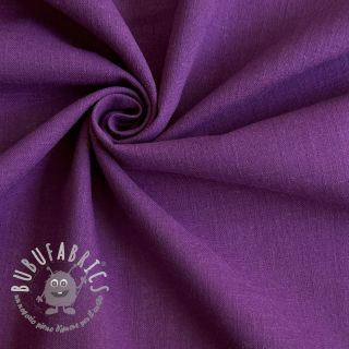 Tessuto di cotone con lino purple