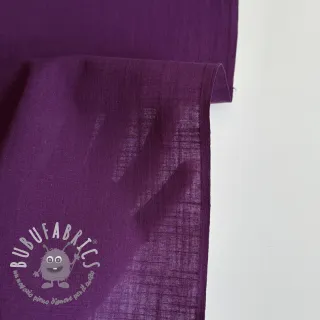 Tessuto di cotone con lino purple
