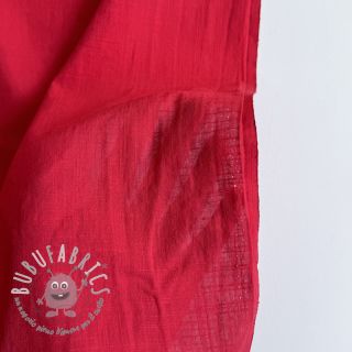 Tessuto di cotone con lino marlboro red