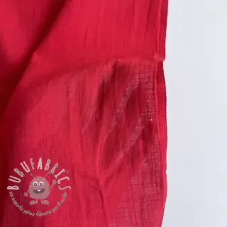 Tessuto di cotone con lino marlboro red