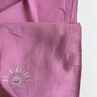 Tessuto di cotone con lino dark pink