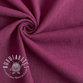Tessuto di cotone con lino raspberry
