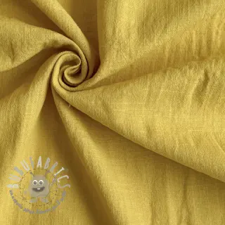 Tessuto di cotone con lino ochre