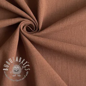 Tessuto di cotone con lino chestnut