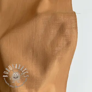 Tessuto di cotone con lino cognac