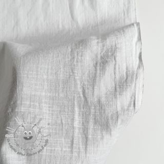 Tessuto di cotone con lino white