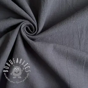 Tessuto di cotone con lino dark grey
