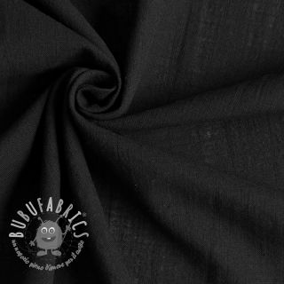 Tessuto di cotone con lino black