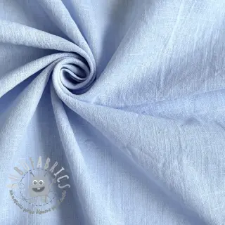 Tessuto di cotone con lino light blue