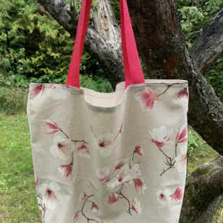 Tessuto decorativo Linenlook Floral magnolia bloom