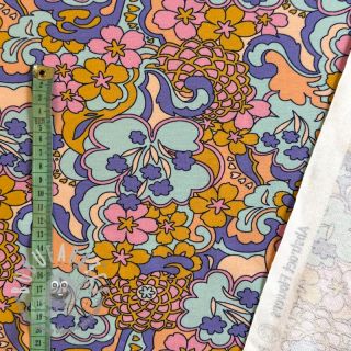 Felpa Abstract flowers blue digital print