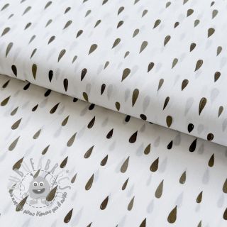 Tessuto di cotone Raindrops Snoozy taupe