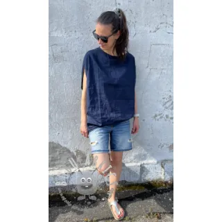 Lino prelavato 170 g navy
