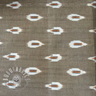 Tessuto di cotone IKAT sand 2nd class