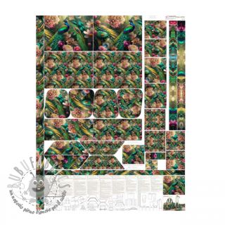 Tessuto decorativo SHOPPER Peacock PANEL