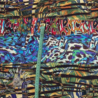 Viscosa Dimulti blue digital print