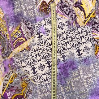 Jersey VISCOSE LYCRA Ditile patchwork pink digital print
