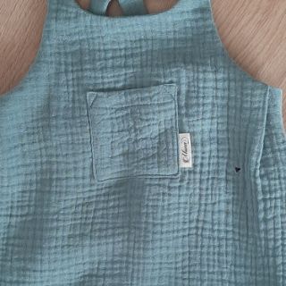 Mussola/Doppia garza green ORGANIC