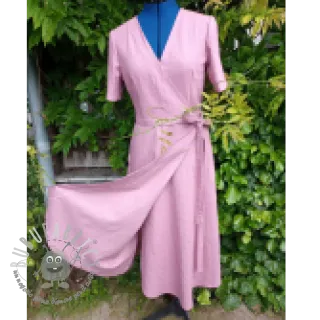 Lino prelavato mauve