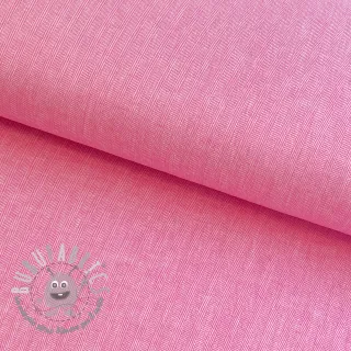 Lino con cotone Fishbone fuchsia