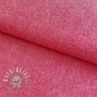 Lino con cotone Fishbone red