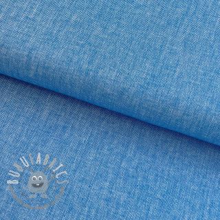 Lino con cotone Fishbone cobalt