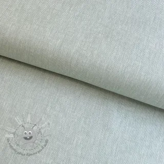 Lino con cotone Fishbone light mint