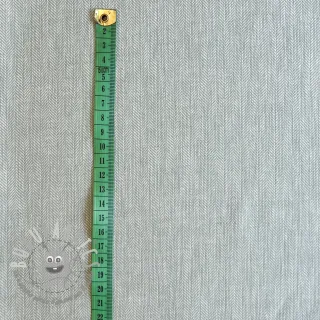 Lino con cotone Fishbone light mint