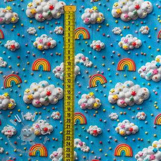 Tessuto di cotone Rainbow design A digital print