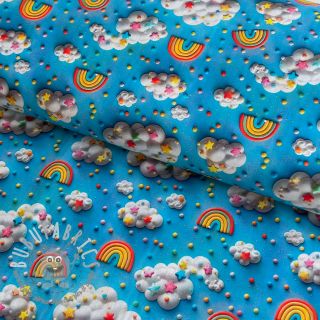 Tessuto di cotone Rainbow design A digital print