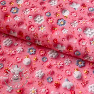 Tessuto di cotone Queen B digital print