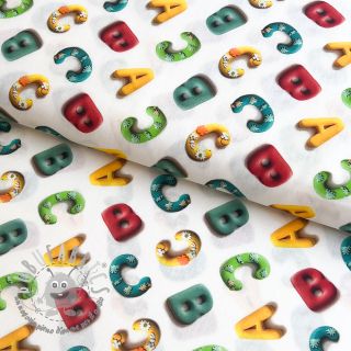 Tessuto di cotone Dino baby design D digital print