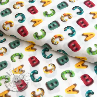Tessuto di cotone Dino baby design D digital print