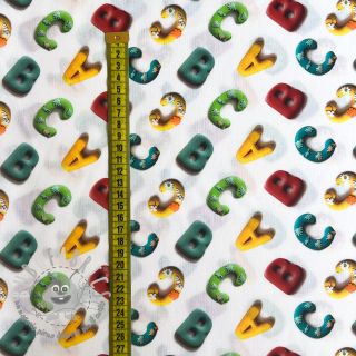 Tessuto di cotone Dino baby design D digital print