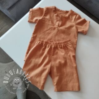 Lino prelavato ochre