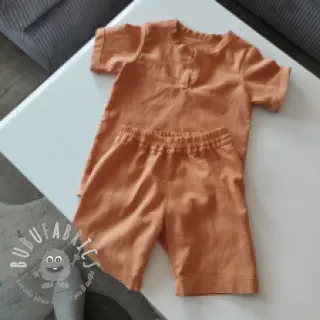 Lino prelavato ochre