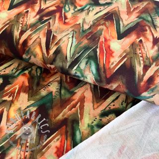 Felpa Triangle watercolour camel digital print