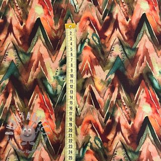 Felpa Triangle watercolour camel digital print