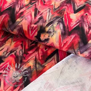 Felpa Triangle watercolour bordeaux digital print