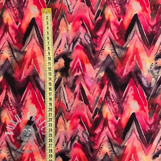 Felpa Triangle watercolour bordeaux digital print